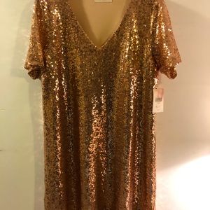 Never worn Altar’d State Rose Gold shift dress!